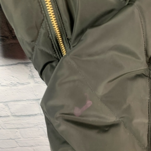 Michael Kors Olive Quilted Longline Puffer Coat S - Picture 6 of 10